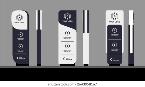 Exterior and interior signage concept corporate identity