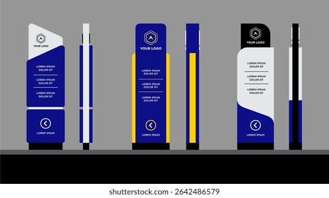 Conjunto de Plantilla de señalización exterior e interior