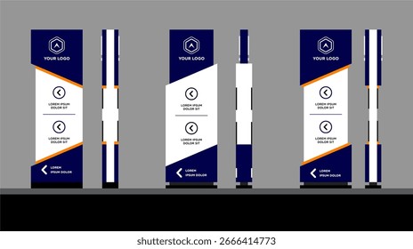 Exterior and interior signage template set corporate identity
