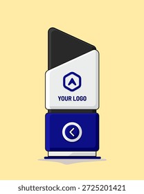 Identidade corporativa do conjunto de modelos de sinalização exterior e interior