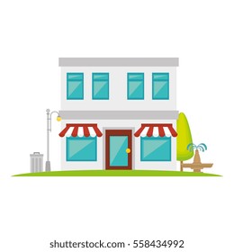 exterior store building icon