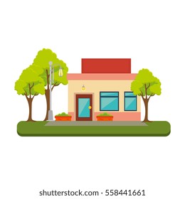 exterior store building icon