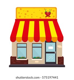 exterior store building icon
