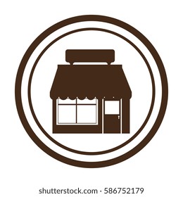 exterior store building icon