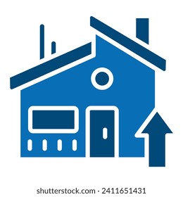 Ilustración vectorial de la línea de iconos de actualizaciones exteriores