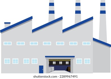 Exterior view of a factory