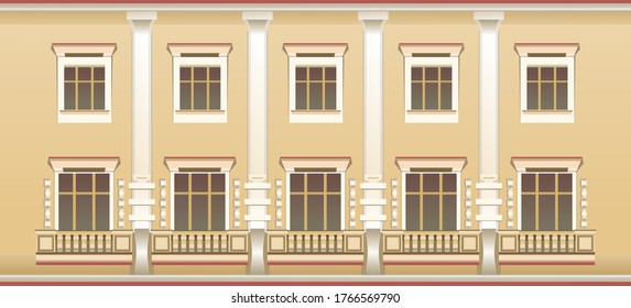 exterior wall window pattern vectir