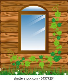 exterior in wood at the countryside