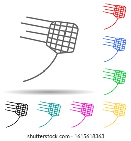 exterminator flapper multi color style icon. Simple thin line, outline vector of pest control and insect icons for ui and ux, website or mobile application