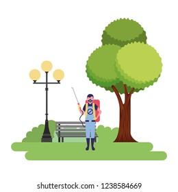 exterminator man in the park