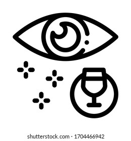 external assessment of wine icon vector. external assessment of wine sign. isolated contour symbol illustration