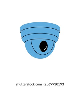 External CCTV camera. Security surveillance system. Vector illustration