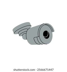 External CCTV camera. Video surveillance. Vector illustration