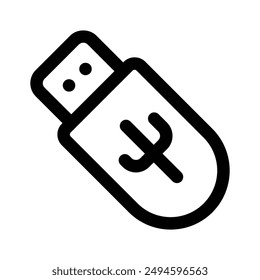 External data storage, universal serial bus vector design