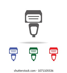 External flash for camera icon. Elements of photo camera in multi colored icons. Premium quality graphic design icon. Simple icon for websites, web design, mobile app on white background