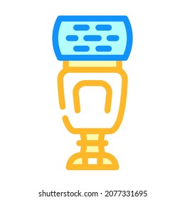 vector de icono de color de flash externo. signo de flash externo. ilustración de símbolo aislado