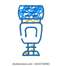 external flash doodle icon sketch vector. external flash sign. isolated symbol illustration