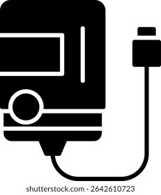 Externe Festplatte Neue Icons Design Vektor