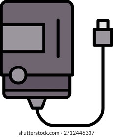 Externe Festplatte Neue Icons Design Vektor