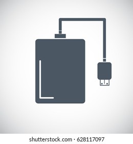 External hard drive icon