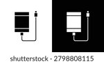 External hard drive icon clipart for apps and web