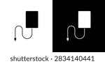 External hard drive icon line clipart series. EPS10