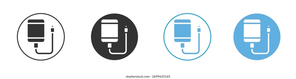 External hard drive icon Logo Template Design set
