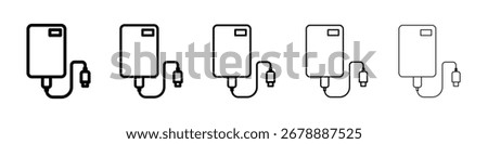 External hard drive icon for mobile concept and web design.