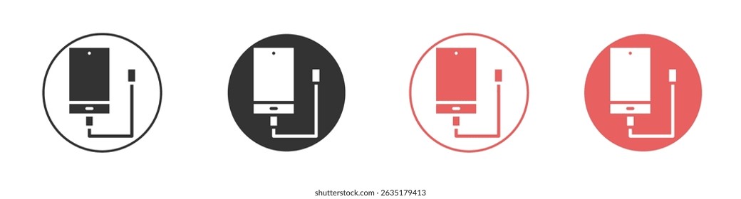 External hard drive icon vector design template simple and clean style