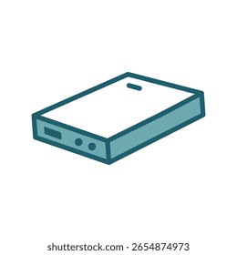 external hard drive icon vector design template simple and clean