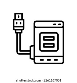 external hard drive icon for your website, mobile, presentation, and logo design.