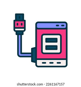external hard drive icon for your website, mobile, presentation, and logo design.