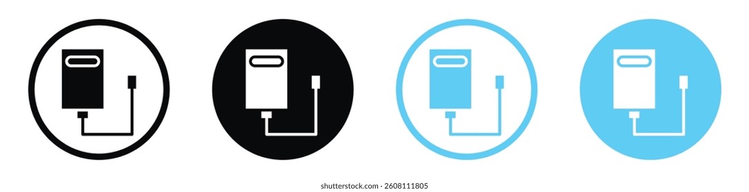 External hard drive icons design. vector icons for ui designs