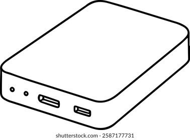 External Hard Drive with USB Port and LED Indicator
