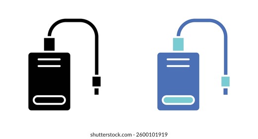 External hard drive web vector icons
