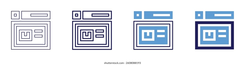 External links​ icon in 4 different styles. Thin Line, Line, Bold Line, Duotone. Duotone style. Editable stroke.