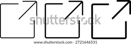 External Link Arrow Icons Showing Open in New Window