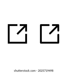 external link icon for apps and web sites