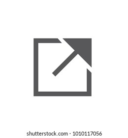 External Link Icon with Arrow showing the user that they will leave the app