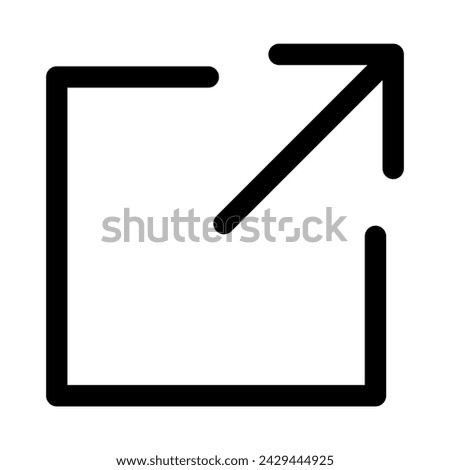 External link icon. Design can use for web and mobile app. Vector illustration
