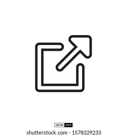 External link icon, design inspiration vector template for interface and any purpose