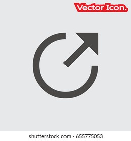 External Link icon isolated sign symbol and flat style for app, web and digital design. Vector illustration.