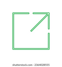 External link icon set. link icon vector. hyperlink symbol