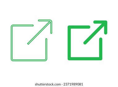 External link icon set. link icon vector. hyperlink symbol