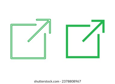 External link icon set. link icon vector. hyperlink symbol