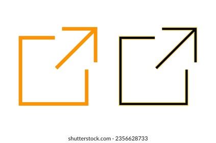 External link icon set for web and mobile app. link sign and symbol. hyperlink symbol