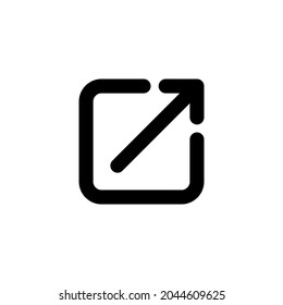 External link icon. link sign and symbol. hyperlink symbol