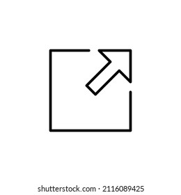 External link icon. link sign and symbol. hyperlink symbol