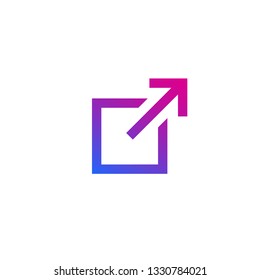 external link icon, vector