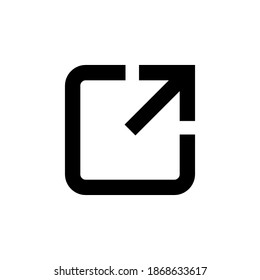 External link icon. link icon vector. hyperlink symbol